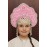 Headdress Kokoshnik "Larisa" - Russian traditional Folk Costume