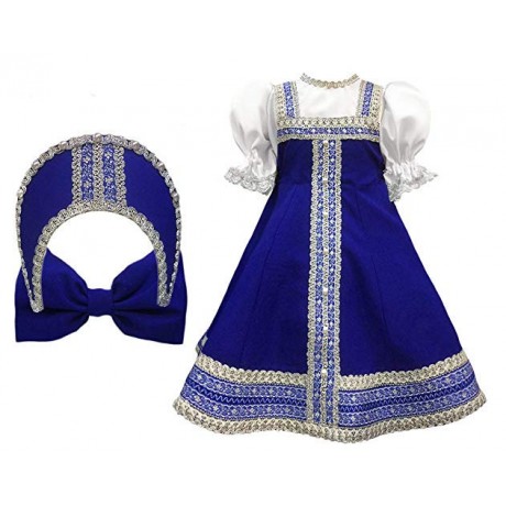 Dress for dance with kokoshnik - Russian traditional folk costume