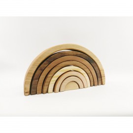 Blank wooden rainbow \ Toy Wood \ educational game..
