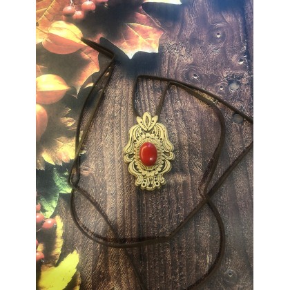 Pendant with coral, Wood Dangle pendant, Birch Bark Jewelry, Birch pendant, Natural pendant, gift, fancy pendant