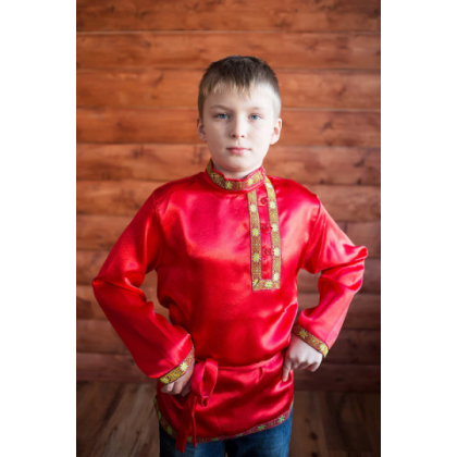 Russian shirt for men and boys 100% Cotton , kosovorotka Emelya, Slavic style, Russian shirt