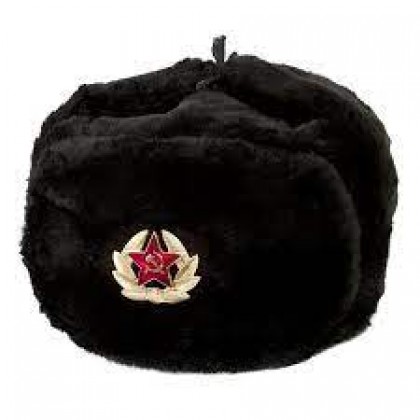 Russian Army Soviet military fur winter Soldiers trapper hat Ushanka earflaps